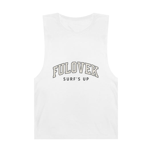FULOVEK - Unisex Surf's Up Tank Top - Relaxed Casual Style for Beach Lovers