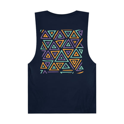 FULOVEK - Unisex Barnard Geometric Tribal Tank Top | Casual Summer Wear, Beach Attire, Workout Shirt, Graphic Tee, Gift for Friends