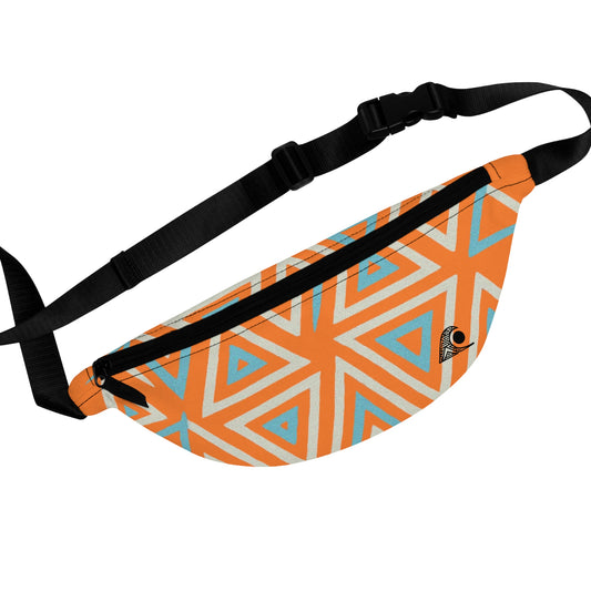 FULOVEK - Stylish Geometric Fanny Pack, Trendy Hip Bag for Festivals, Travel, Concerts, Unisex Accessory