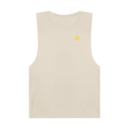 FULOVEK - Unisex Barnard Geometric Tribal YELLOW Tank Top | Casual Summer Wear, Beach Attire, Workout Shirt, Graphic Tee, Gift for Friends