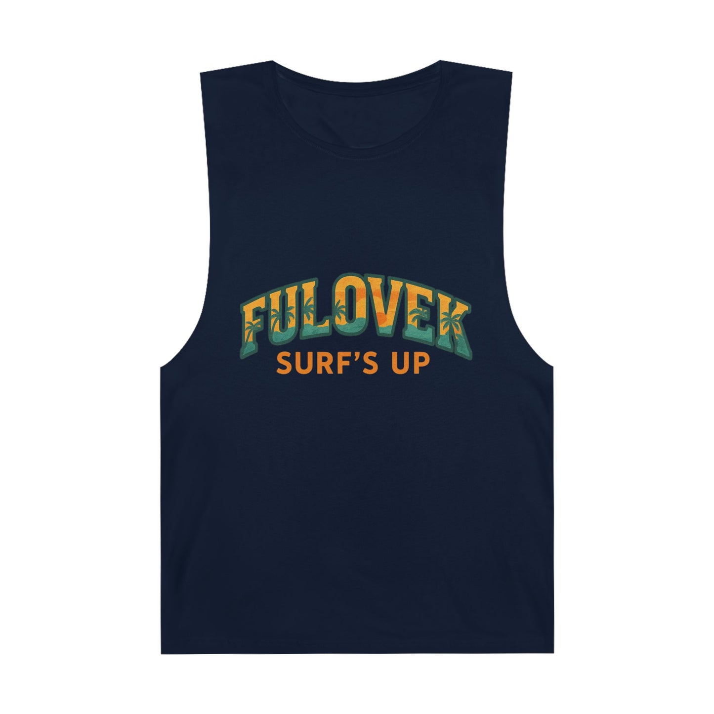 FULOVEK - Unisex Surf's Up Tank Top - Relaxed Casual Style for Beach Lovers