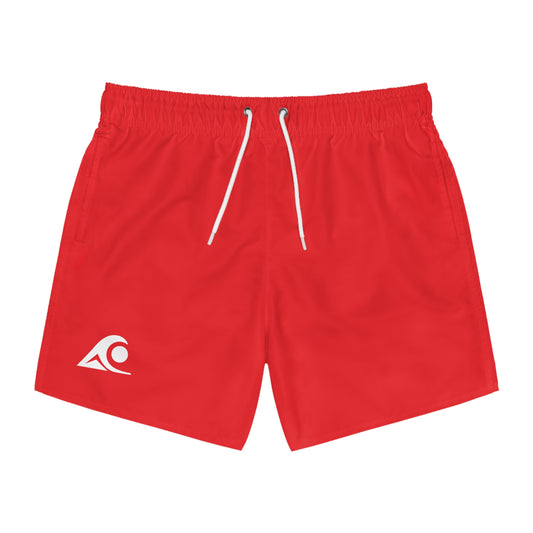 Vibrant Swim Trunks for Summer Fun, Beachwear, Pool Party Essentials, Perfect for Vacation, Bold Red Design