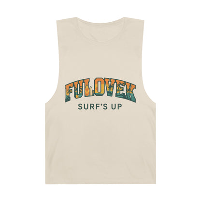 FULOVEK - Unisex Surf's Up Tank Top - Relaxed Casual Style for Beach Lovers