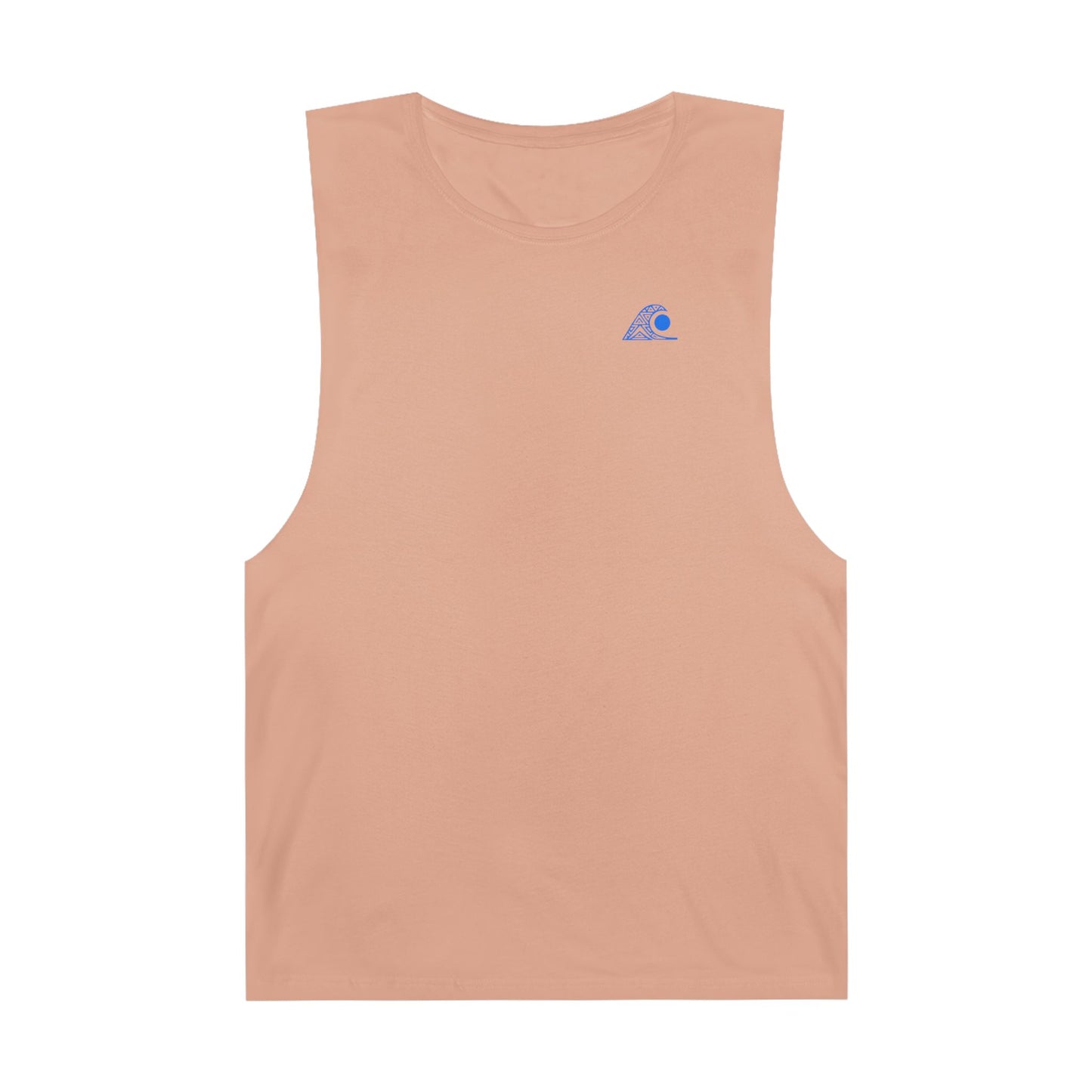 FULOVEK - Unisex Barnard Geometric Tribal BLUE Tank Top | Casual Summer Wear, Beach Attire, Workout Shirt, Graphic Tee, Gift for Friends