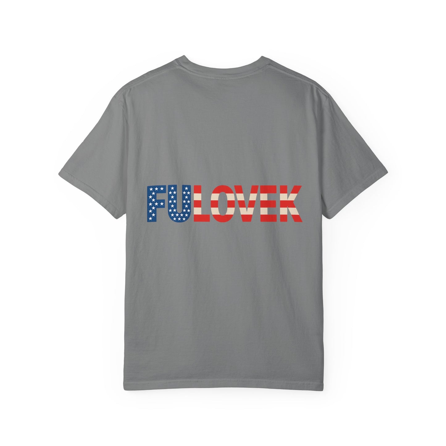 FULOVEK - Patriotic Unisex T-Shirt with Red, White & Blue Design | Casual Apparel for Holidays, Gifts, and Everyday Wear