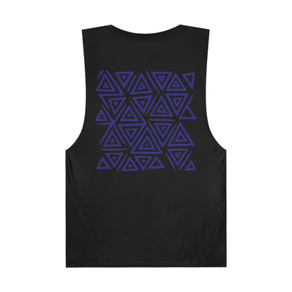 FULOVEK - Unisex Barnard Geometric Tribal PURPLE Tank Top | Casual Summer Wear, Beach Attire, Workout Shirt, Graphic Tee, Gift for Friends