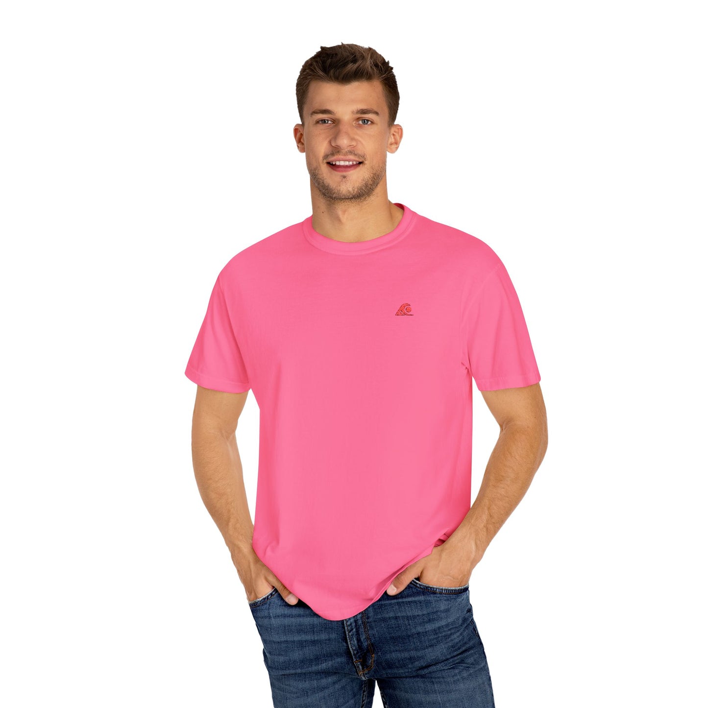 FULOVEK - Casual Garment-Dyed T-Shirt for Everyday Comfort, Unisex Tee, Beach Wear, Gift for Him/Her, Summer Fashion