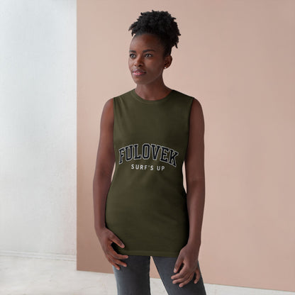 FULOVEK - Unisex Surf's Up Tank Top - Relaxed Casual Style for Beach Lovers