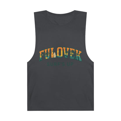 FULOVEK - Unisex Surf's Up Tank Top - Relaxed Casual Style for Beach Lovers