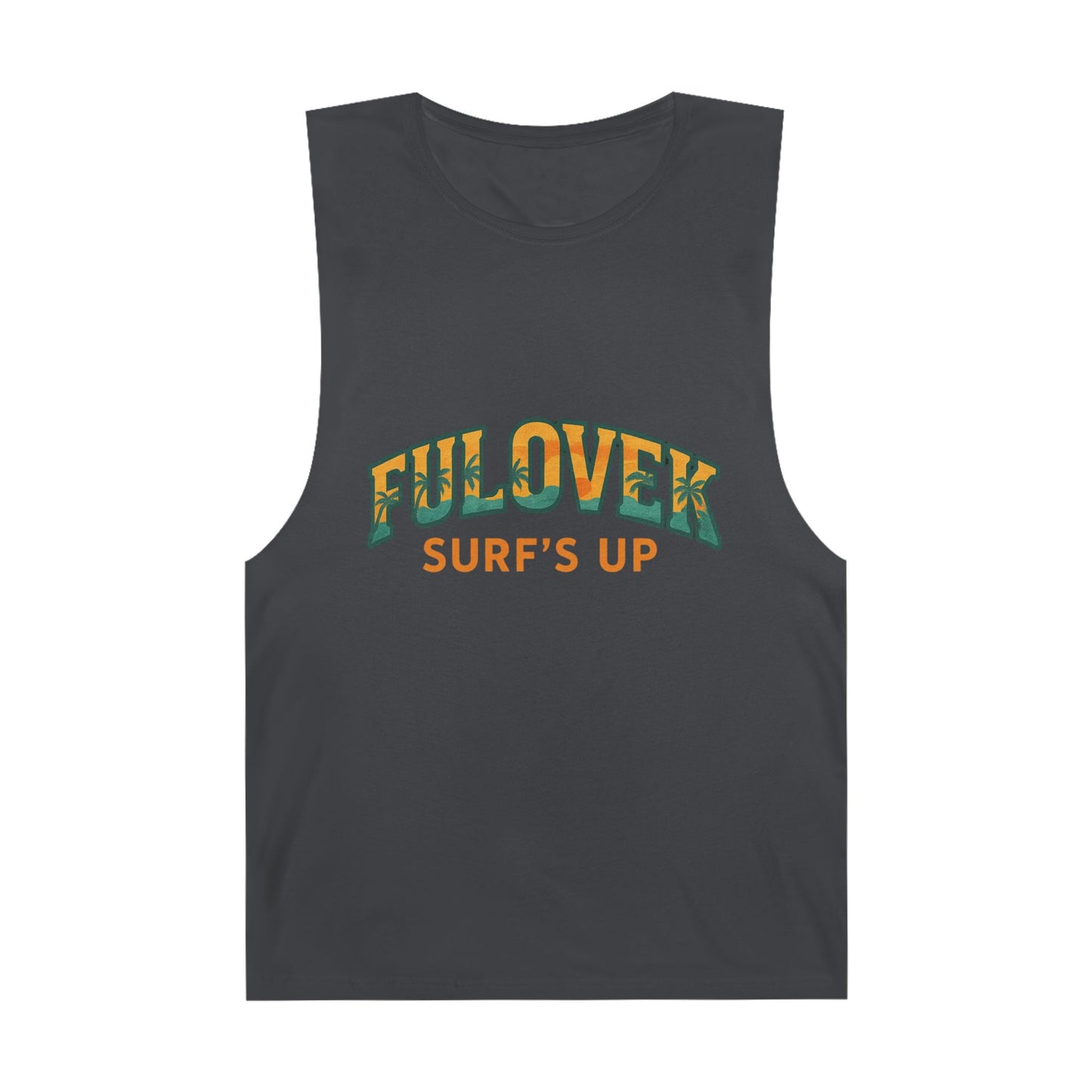 FULOVEK - Unisex Surf's Up Tank Top - Relaxed Casual Style for Beach Lovers