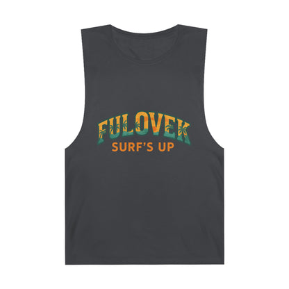 FULOVEK - Unisex Surf's Up Tank Top - Relaxed Casual Style for Beach Lovers