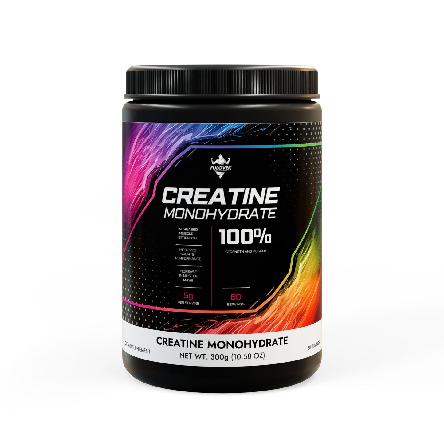 Creatine Monohydrate Supplement (300g, 10.58oz)