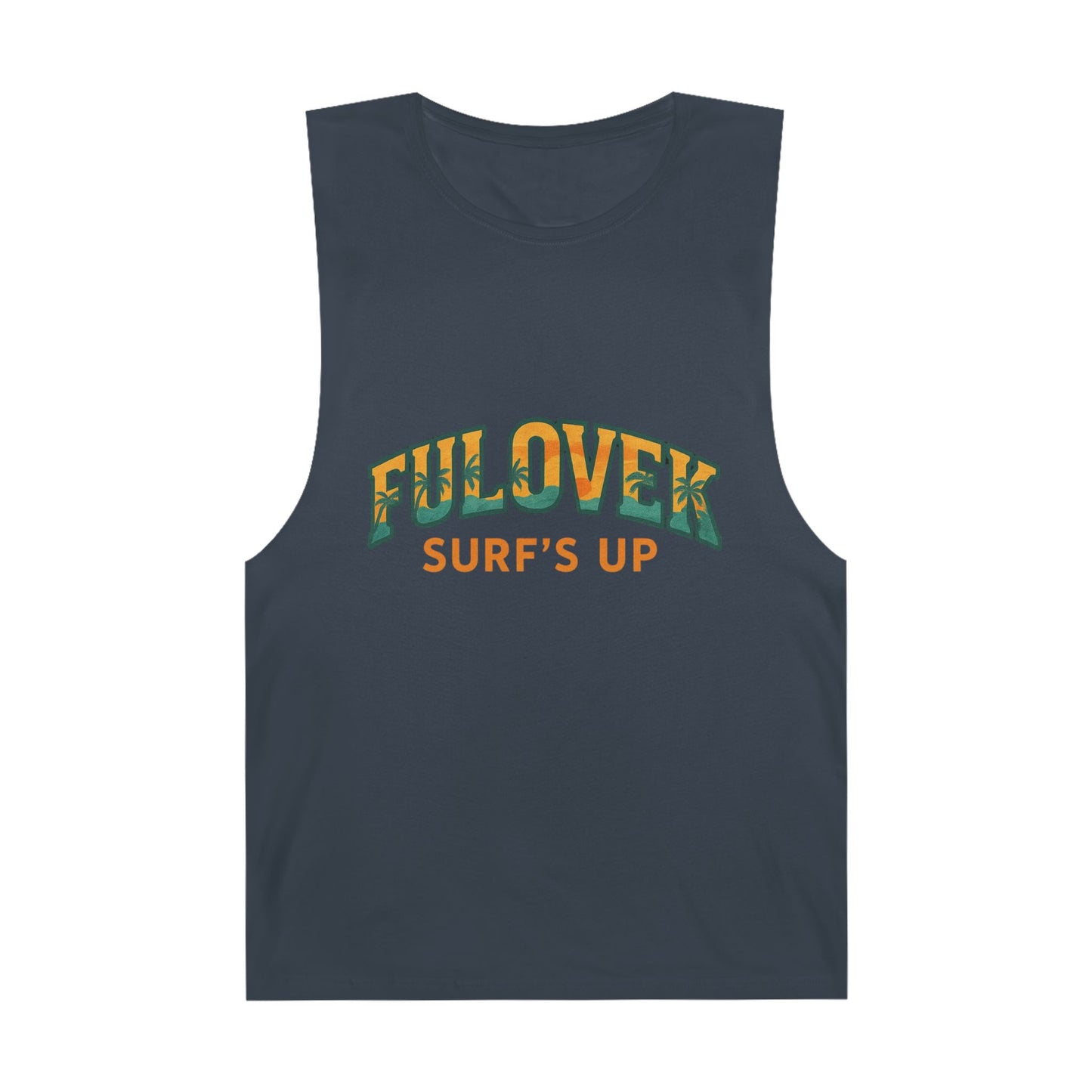 FULOVEK - Unisex Surf's Up Tank Top - Relaxed Casual Style for Beach Lovers
