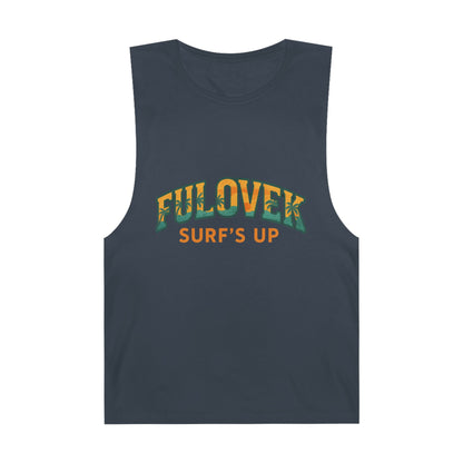FULOVEK - Unisex Surf's Up Tank Top - Relaxed Casual Style for Beach Lovers