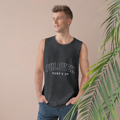 FULOVEK - Unisex Surf's Up Tank Top - Relaxed Casual Style for Beach Lovers