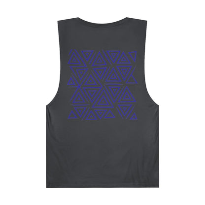 FULOVEK - Unisex Barnard Geometric Tribal PURPLE Tank Top | Casual Summer Wear, Beach Attire, Workout Shirt, Graphic Tee, Gift for Friends
