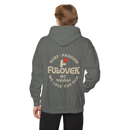 FULOVEK - Surf-Inspired Unisex Hoodie - We Love the Sun - Casual Style, Beach Vibes, Perfect for Gifts, Summer Wear, Adventure Ready