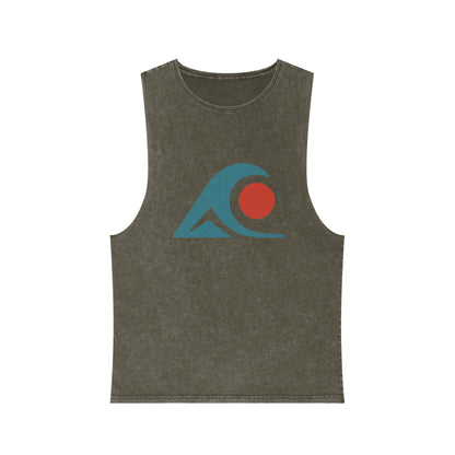 FULOVEK - Unisex Stonewash Graphic Tank Top - Vibrant Retro Wave Design, Summer Beachwear, Casual Layering, Gift for Outdoor Lovers, Trendy [...]