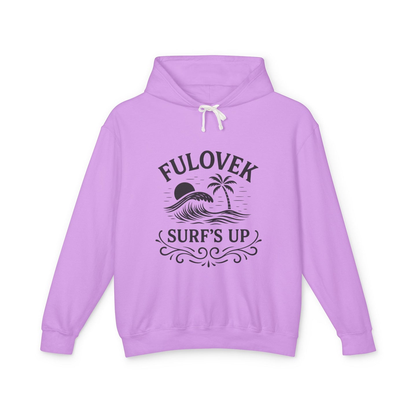 FULOVEK - Surf's Up Unisex Hooded Sweatshirt - Beach Vibes Apparel, Casual Wear, Gift for Surfers, Summer Fashion, Comfortable Lightweight Hoodie