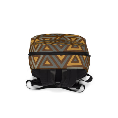 FULOVEK - Tribal Stylish Unisex Classic Backpack with Geometric Pattern, Trendy Bag for School, Travel, Work, Gift for Students, Fashionable Backpack