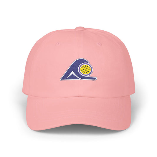 Classic Wave Cap - Beach Lover's Hat, Casual Sun Hat, Summer Accessory, Relaxed Style, Tropical Passion Fruit