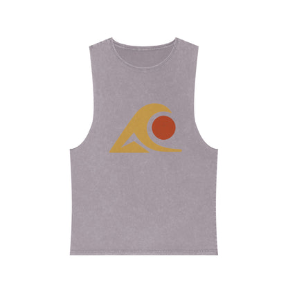 FULOVEK - Unisex Stonewash Graphic Tank Top - Vibrant Retro Wave Design, Summer Beachwear, Casual Layering, Gift for Outdoor Lovers, Trendy [...]
