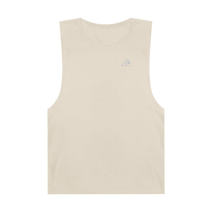 FULOVEK - Unisex Barnard Geometric Tribal GREY Tank Top | Casual Summer Wear, Beach Attire, Workout Shirt, Graphic Tee, Gift for Friends