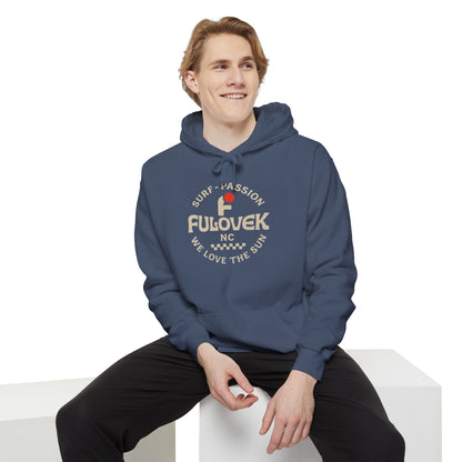 FULOVEK - Surf-Inspired Unisex Hoodie - We Love the Sun - Casual Style, Beach Vibes, Perfect for Gifts, Summer Wear, Adventure Ready