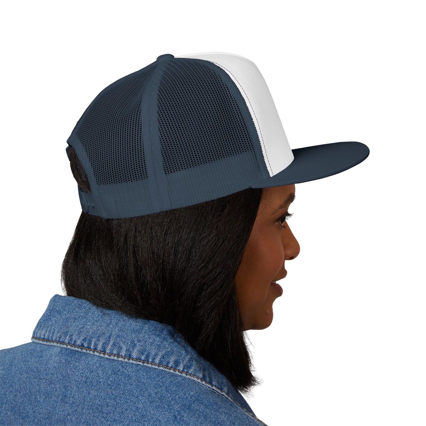 FULOVEK - Tribal Bohemian Embroidered 5 Panel Trucker Cap, Casual Streetwear Hat, Festival Accessory, Summer Fashion, Unique Gift Idea