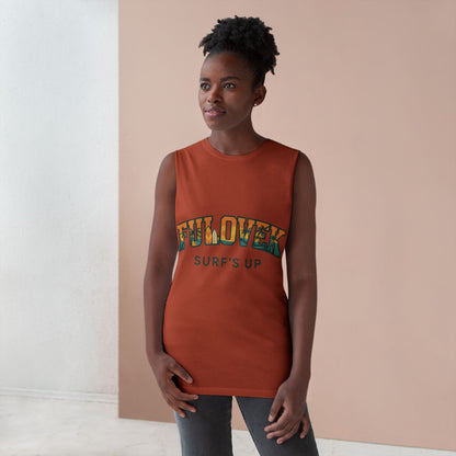 FULOVEK - Unisex Surf's Up Tank Top - Relaxed Casual Style for Beach Lovers