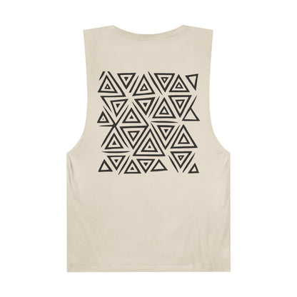 FULOVEK - Unisex Barnard Geometric Tribal Tank Top | Casual Summer Wear, Beach Attire, Workout Shirt, Graphic Tee, Gift for Friends