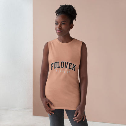FULOVEK - Unisex Surf's Up Tank Top - Relaxed Casual Style for Beach Lovers