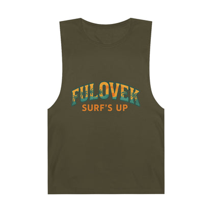 FULOVEK - Unisex Surf's Up Tank Top - Relaxed Casual Style for Beach Lovers