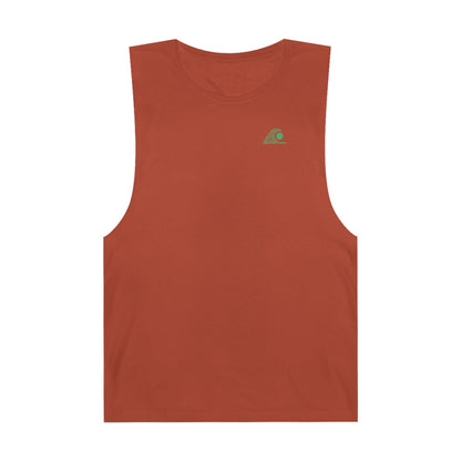 FULOVEK - Unisex Barnard Geometric Tribal GREEN Tank Top | Casual Summer Wear, Beach Attire, Workout Shirt, Graphic Tee, Gift for Friends