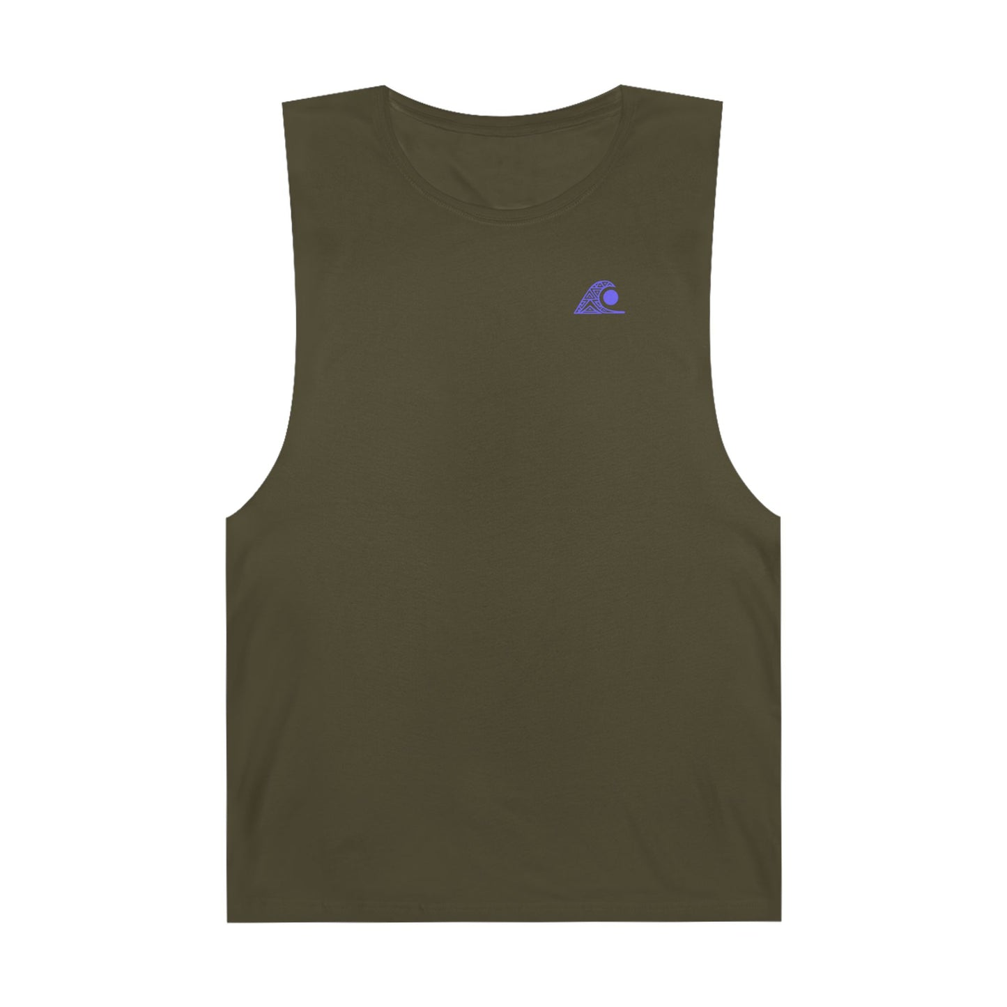 FULOVEK - Unisex Barnard Geometric Tribal PURPLE BLUE Tank Top | Casual Summer Wear, Beach Attire, Workout Shirt, Graphic Tee, Gift for Friends