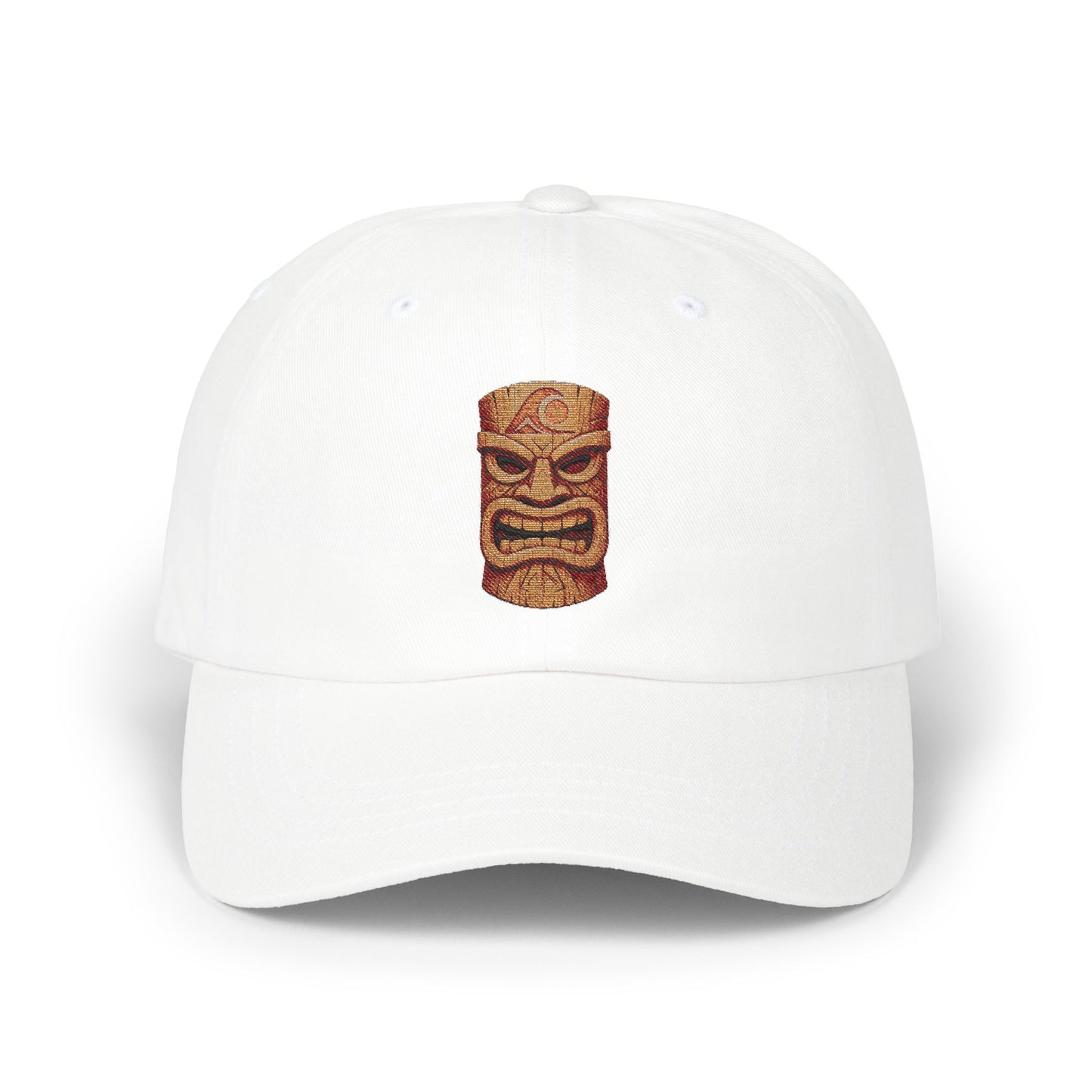 FULOVEK - Classic Tiki Dad Cap, Casual Summer Hat, Beach Vacation Accessory, Unique Gift for Dads, Trendy Cap for Outdoor Events