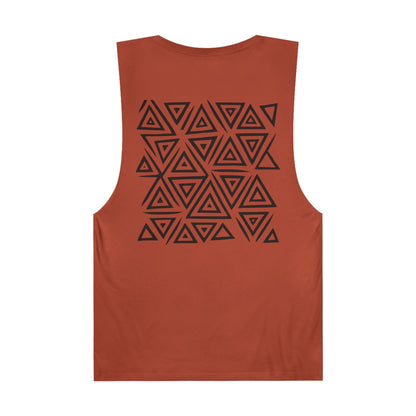 FULOVEK - Unisex Barnard Geometric Tribal Tank Top | Casual Summer Wear, Beach Attire, Workout Shirt, Graphic Tee, Gift for Friends