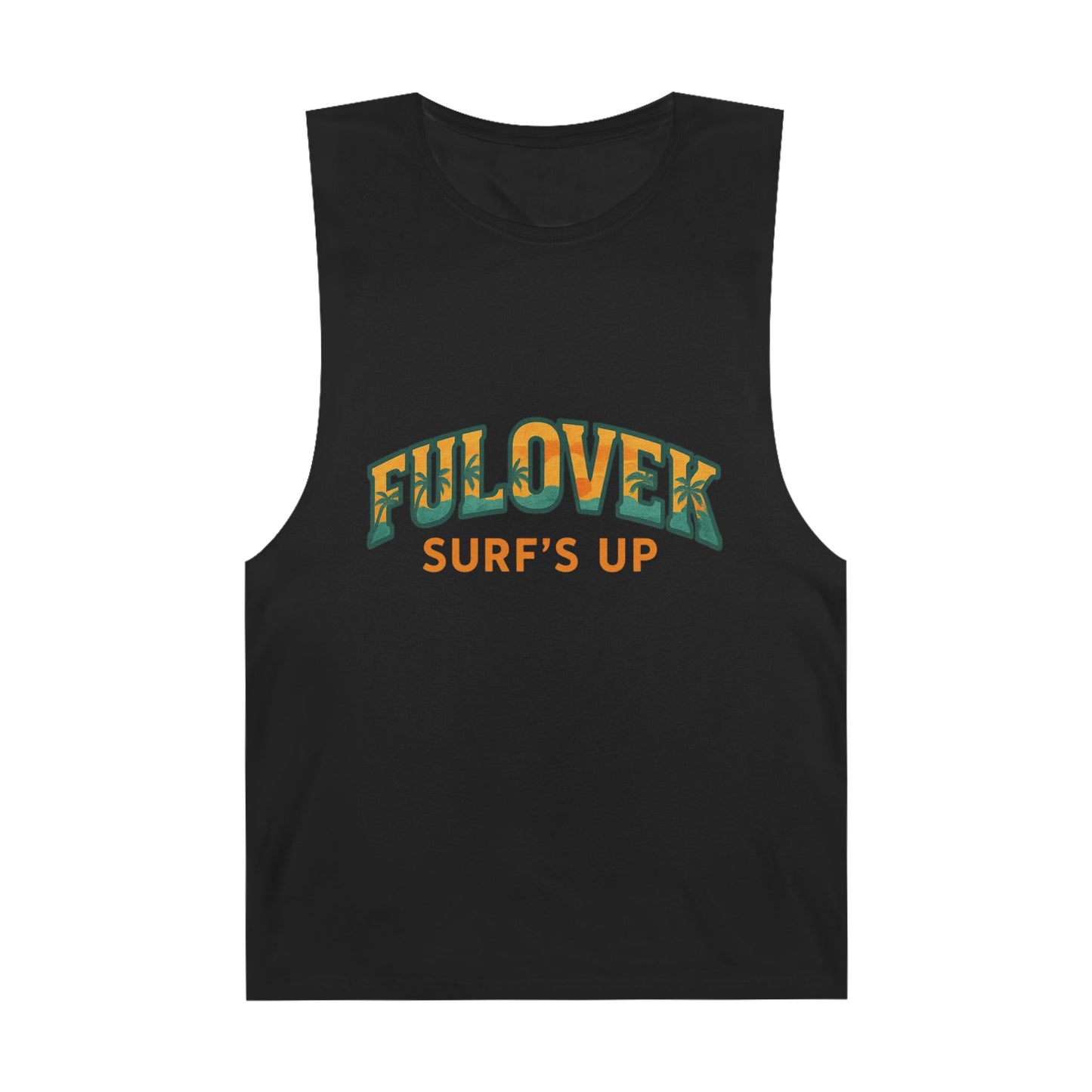 FULOVEK - Unisex Surf's Up Tank Top - Relaxed Casual Style for Beach Lovers