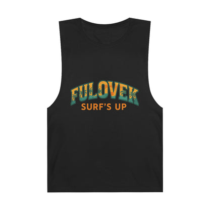 FULOVEK - Unisex Surf's Up Tank Top - Relaxed Casual Style for Beach Lovers