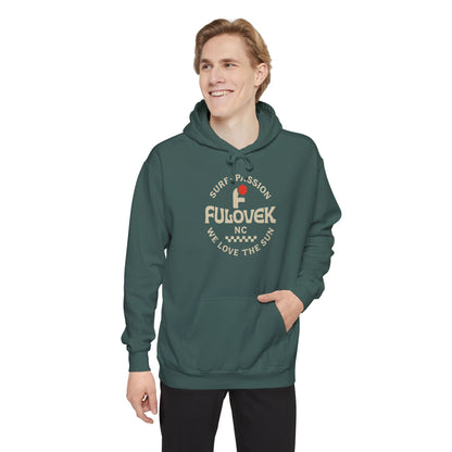 FULOVEK - Surf-Inspired Unisex Hoodie - We Love the Sun - Casual Style, Beach Vibes, Perfect for Gifts, Summer Wear, Adventure Ready