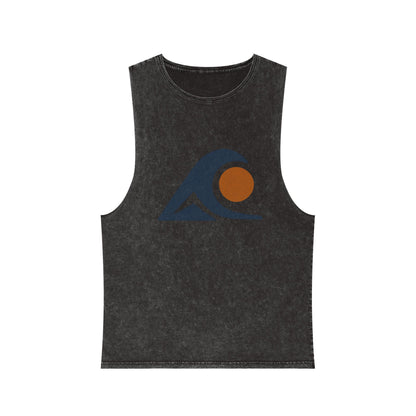 FULOVEK - Unisex Stonewash Graphic Tank Top - Vibrant Retro Wave Design, Summer Beachwear, Casual Layering, Gift for Outdoor Lovers, Trendy [...]