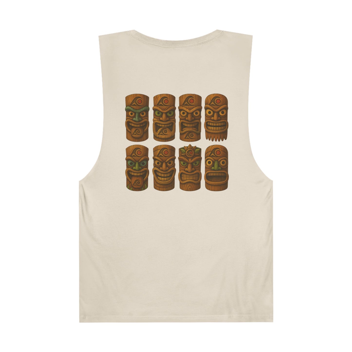 Festive Unisex Tank Top, Tiki Art, Summer Vibes, Beachwear, Vacation Wear, Casual Apparel