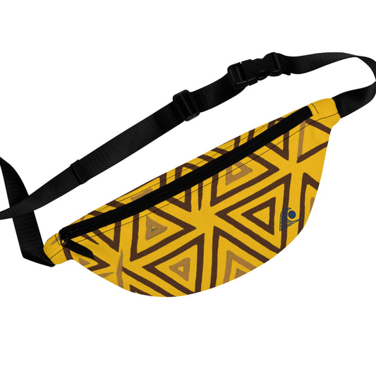 FULOVEK - Stylish Geometric Fanny Pack, Trendy Hip Bag for Festivals, Travel, Concerts, Unisex Accessory