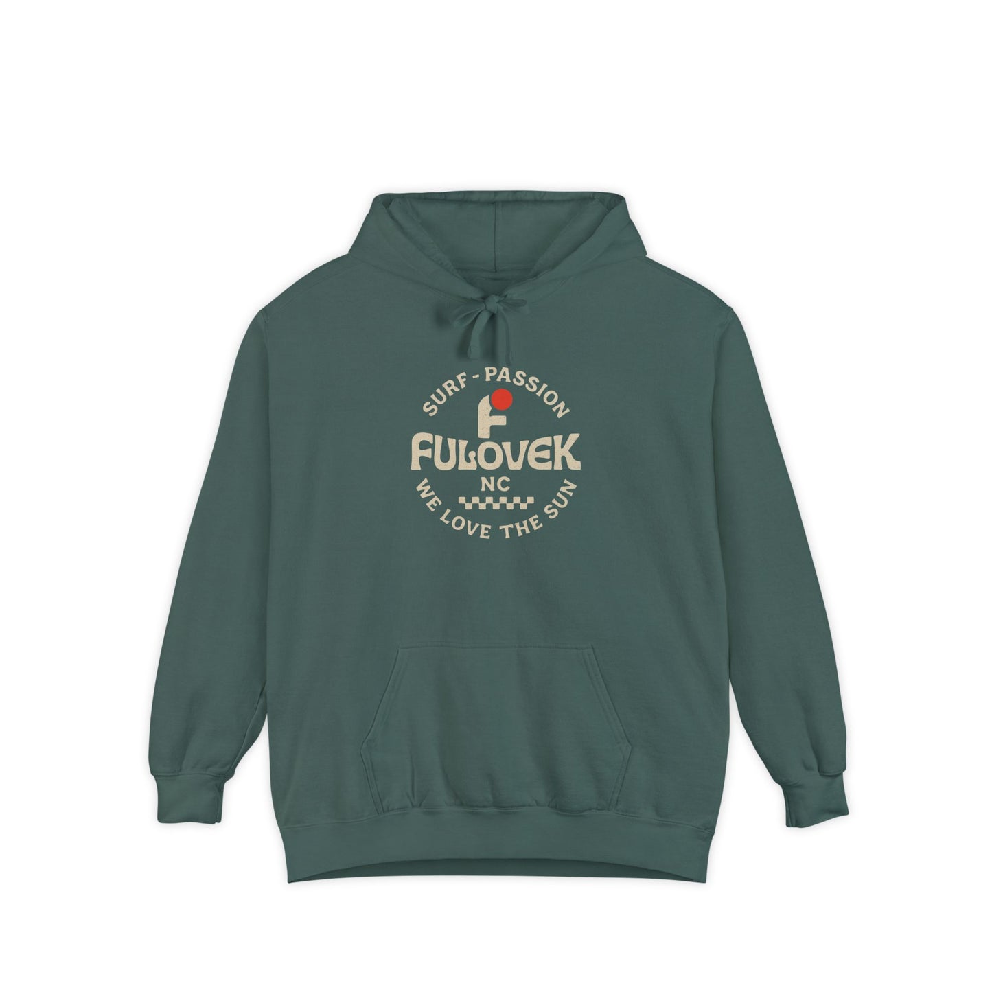 FULOVEK - Surf-Inspired Unisex Hoodie - We Love the Sun - Casual Style, Beach Vibes, Perfect for Gifts, Summer Wear, Adventure Ready
