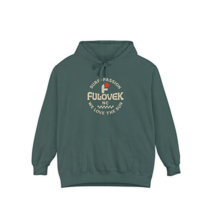 FULOVEK - Surf-Inspired Unisex Hoodie - We Love the Sun - Casual Style, Beach Vibes, Perfect for Gifts, Summer Wear, Adventure Ready