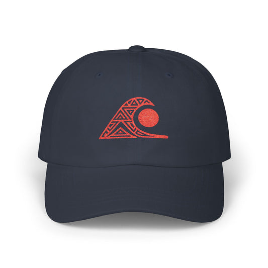 FULOVEK - Classic Cap with Wave Design, Casual Baseball Hat, Gift for Beach Lovers, Summer Accessory, Trendy Stylish Cap, Tribal
