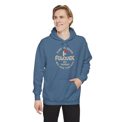 FULOVEK - Surf-Inspired Unisex Hoodie - We Love the Sun - Casual Style, Beach Vibes, Perfect for Gifts, Summer Wear, Adventure Ready