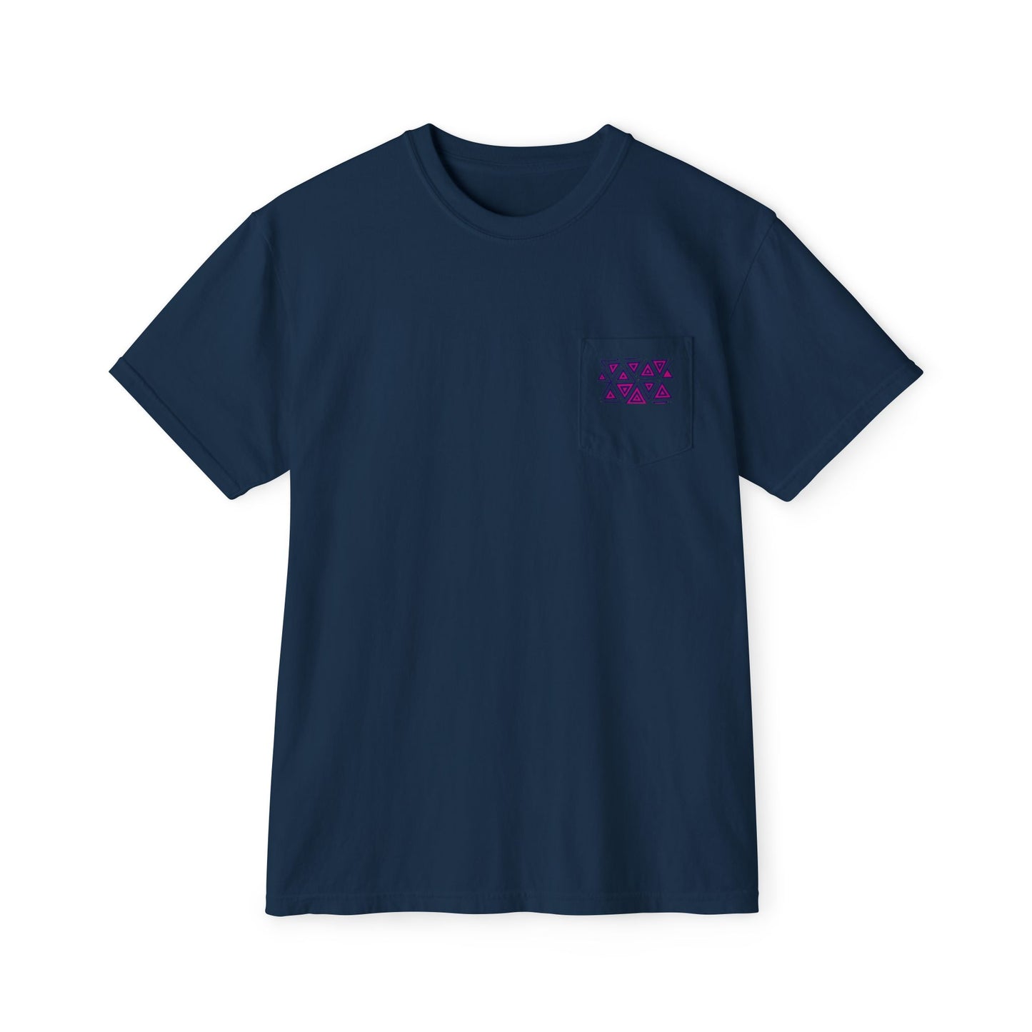FULOVEK - Tribal Pocket T-Shirt - Casual Comfort for Everyday Wear, Unisex Tee, Summer Essential, Gift for Him/Her, Relaxed Style