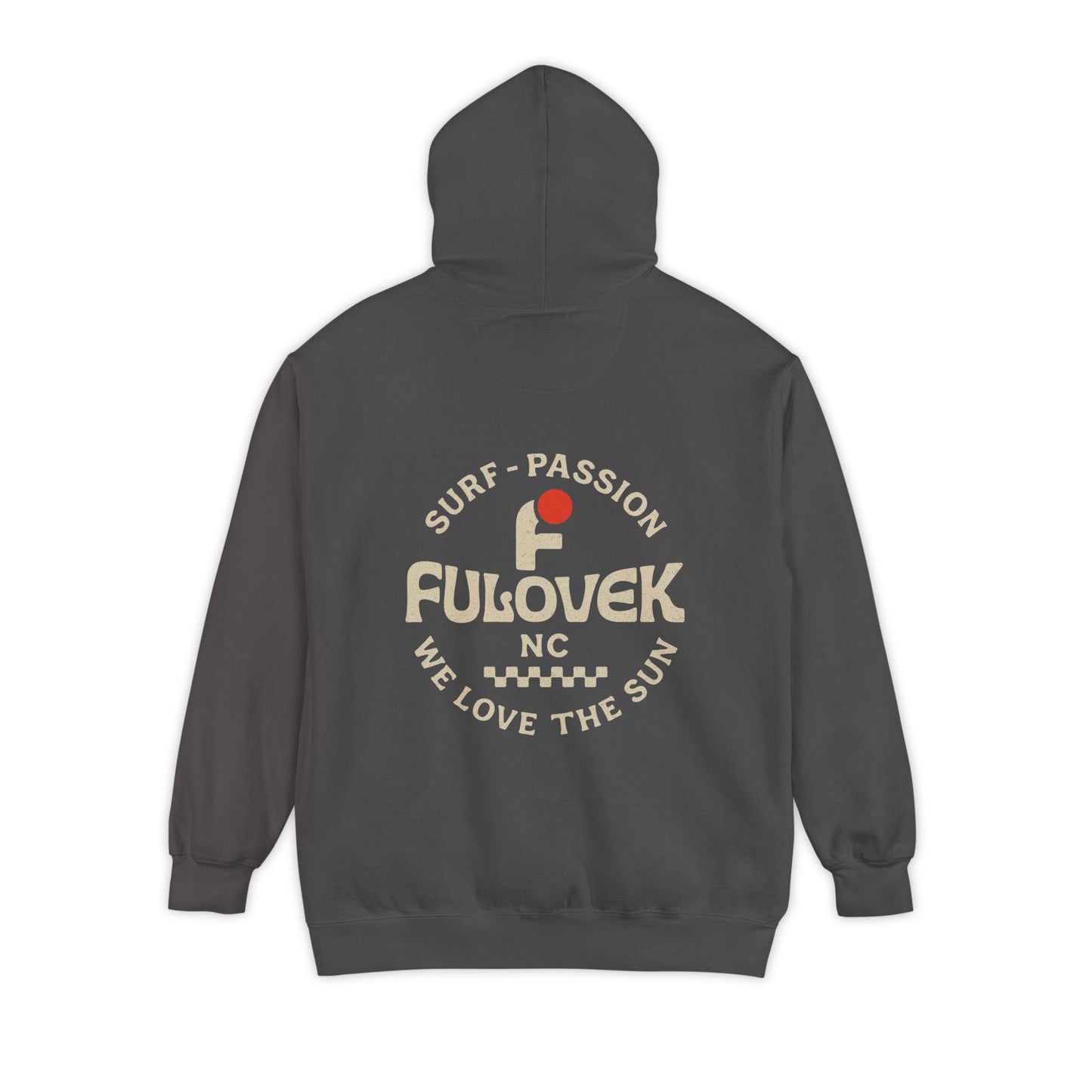 FULOVEK - Surf-Inspired Unisex Hoodie - We Love the Sun - Casual Style, Beach Vibes, Perfect for Gifts, Summer Wear, Adventure Ready
