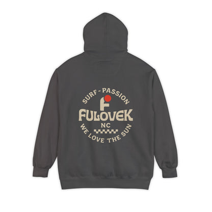FULOVEK - Surf-Inspired Unisex Hoodie - We Love the Sun - Casual Style, Beach Vibes, Perfect for Gifts, Summer Wear, Adventure Ready